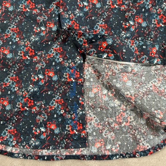 Robert Graham Shirt Mens Medium Floral Flip Cuff Button Down Long Sleeve - Picture 5 of 15